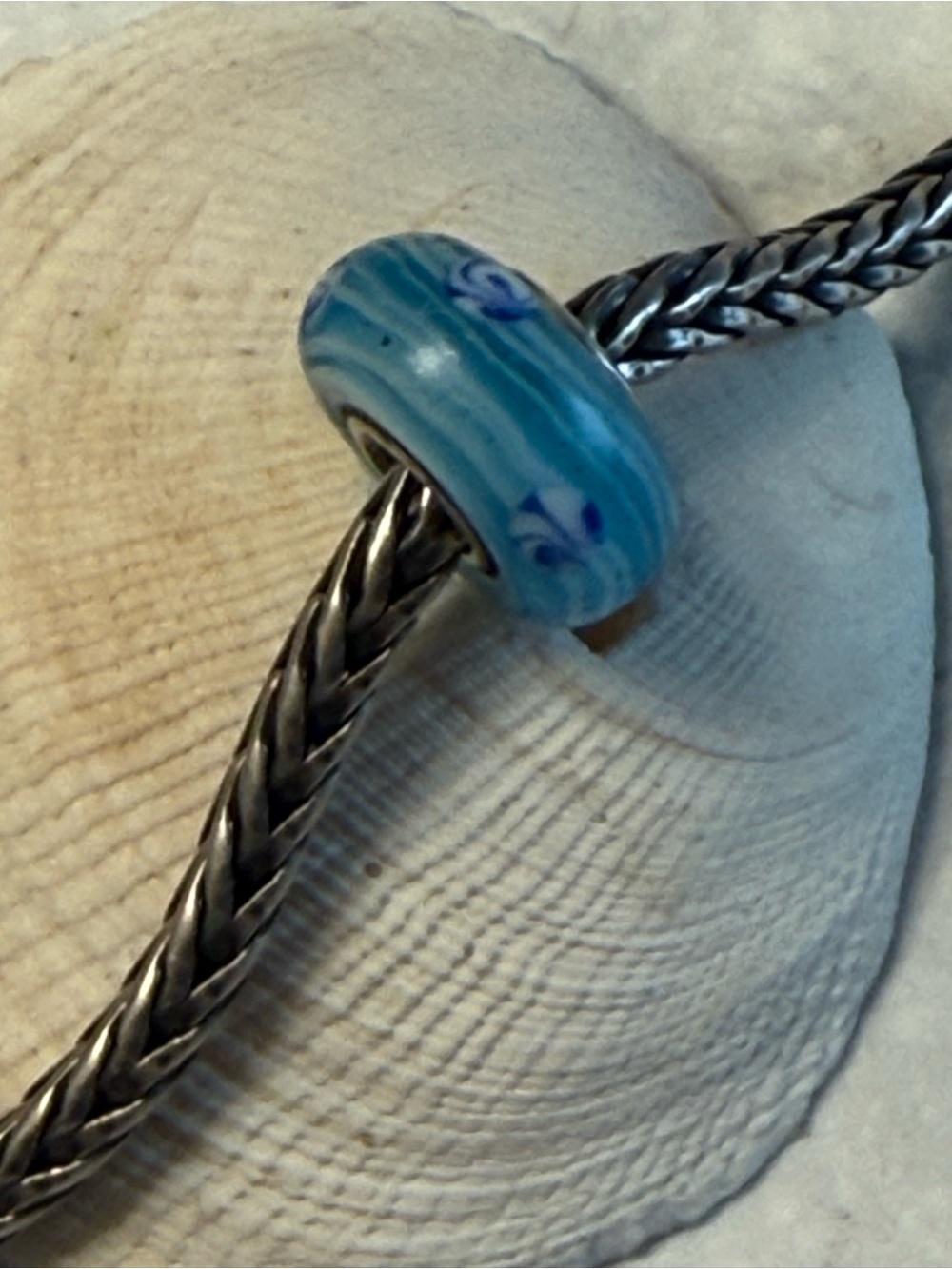 Trollbeads Murano Glass Bead in Blue
